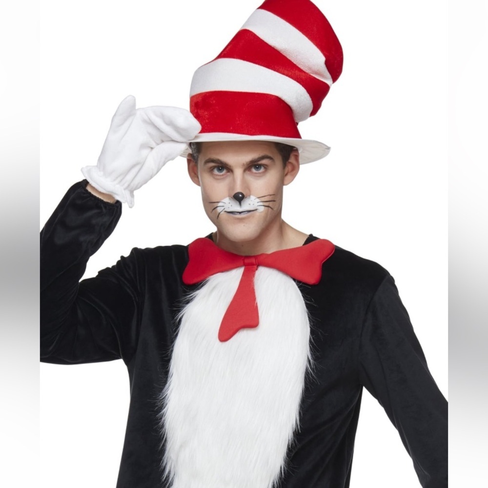 Cat in the Hat Adult Costume - Picture 2 of 8